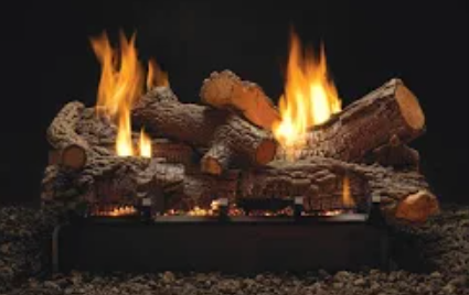 30 in. Rock Creek propanne logs with millivolt Burner