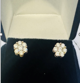 Woody's Pawn--diamond earrings