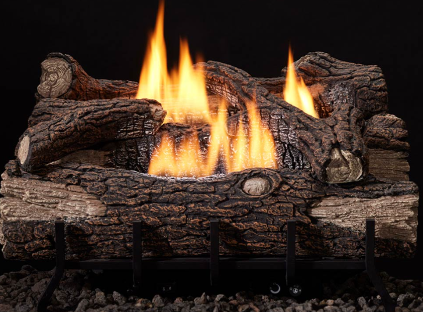 24 in. Monsessen Mountain Oak Natural Gas Log Set --Palmetto GAs